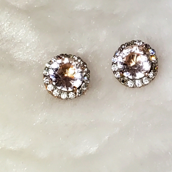 Vtg. Swarovski Crystals Stud Earrings - Picture 2 of 7